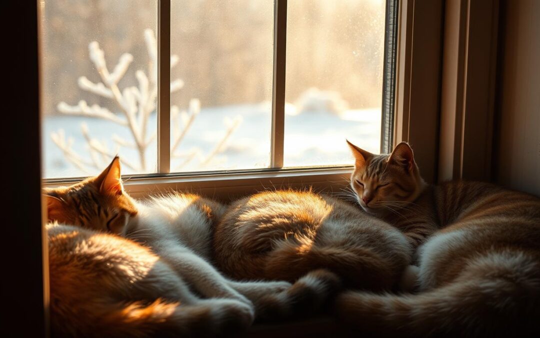 De ce pisica ta doarme mai mult iarna?