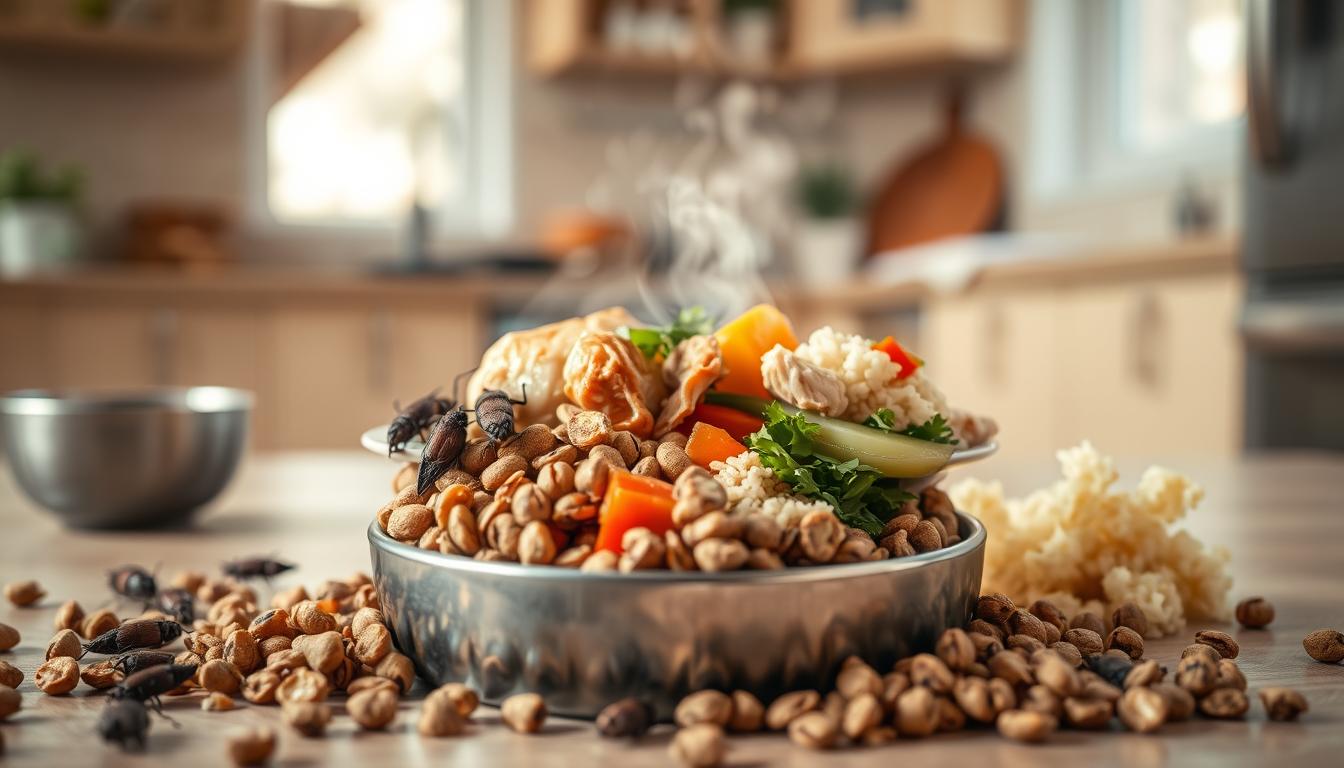 proteină de insecte vs mâncare gătită acasă