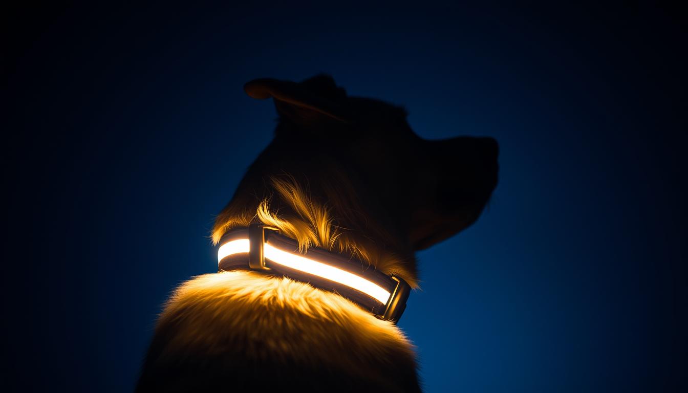 zgardă luminoasă pentru câini