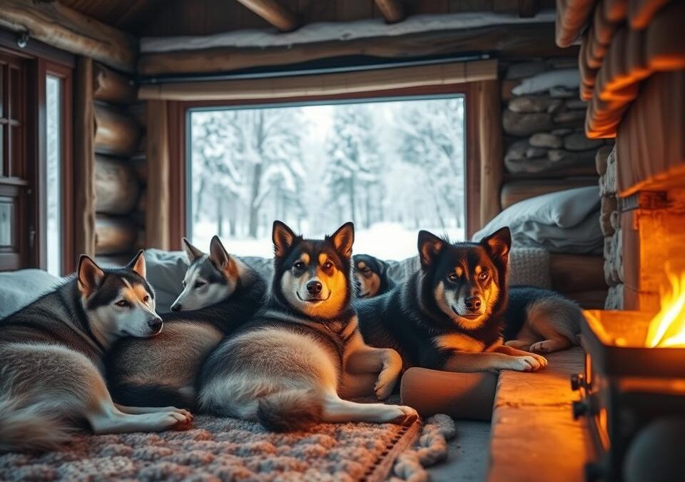 Câini vigilenți iarna – cum se pot odihni cu adevărat?