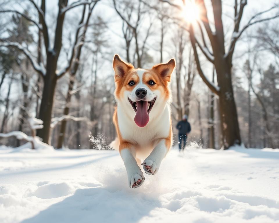 bucuria-miscarii-pe-zapada-la-caine bucuria mișcării pe zăpadă la câine