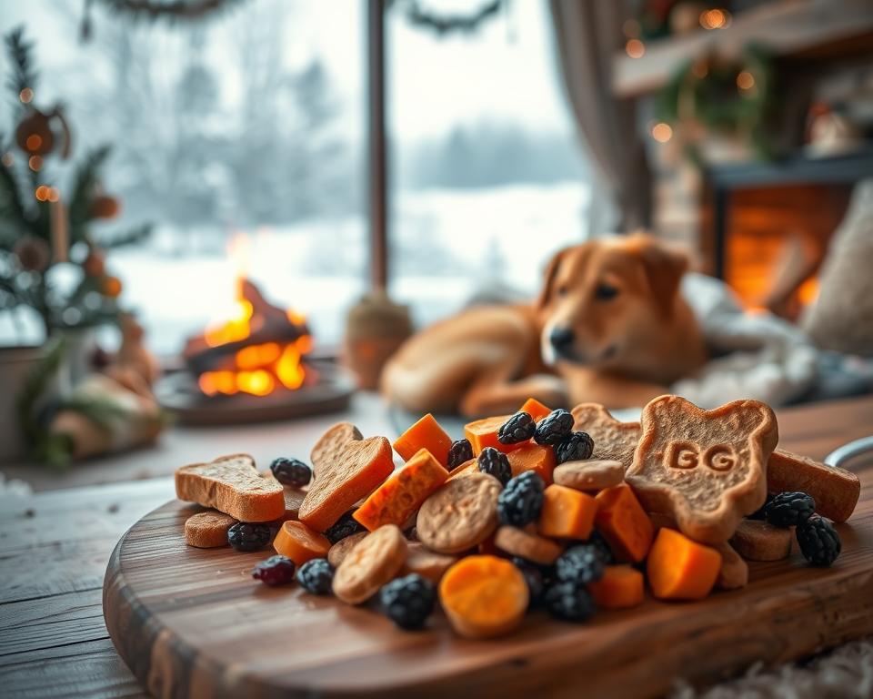 câine gustări de iarnă