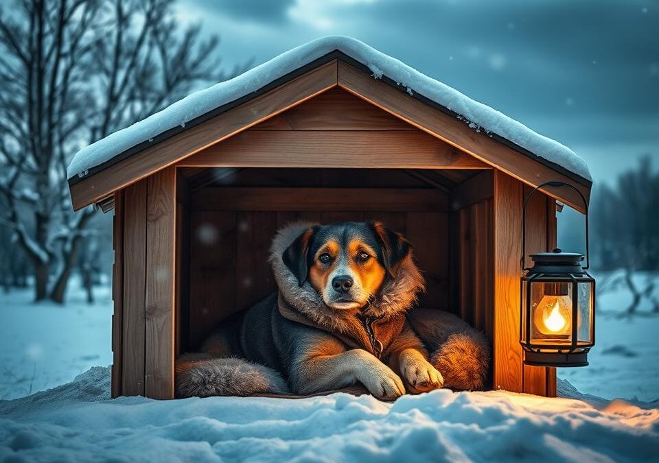 Cum să-ți ții câinele de afară la cald în nopțile geroase?