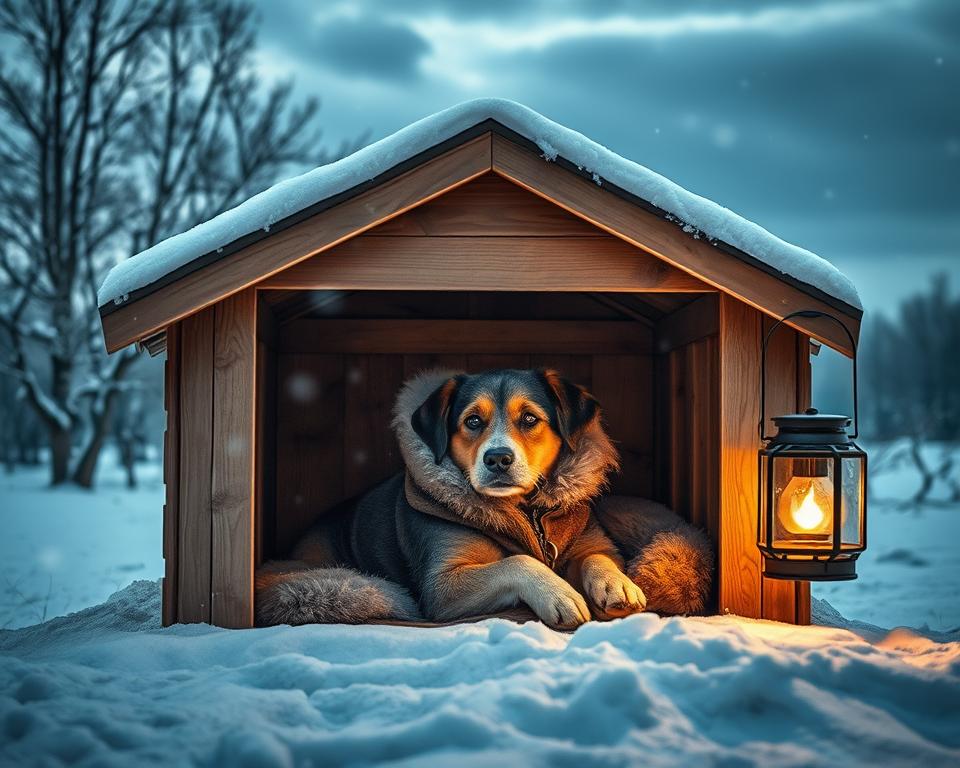 Cum să-ți ții câinele de afară la cald în nopțile geroase?