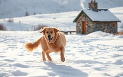 Cum să-ți menții câinele activ în zilele geroase?