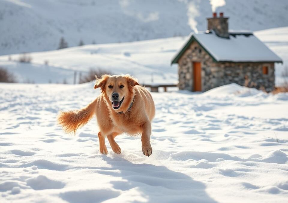 Cum să-ți menții câinele activ în zilele geroase?