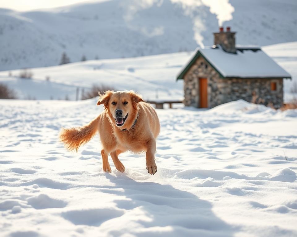 câine menținerea activității iarna