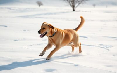 De câtă mișcare are nevoie câinele iarna?