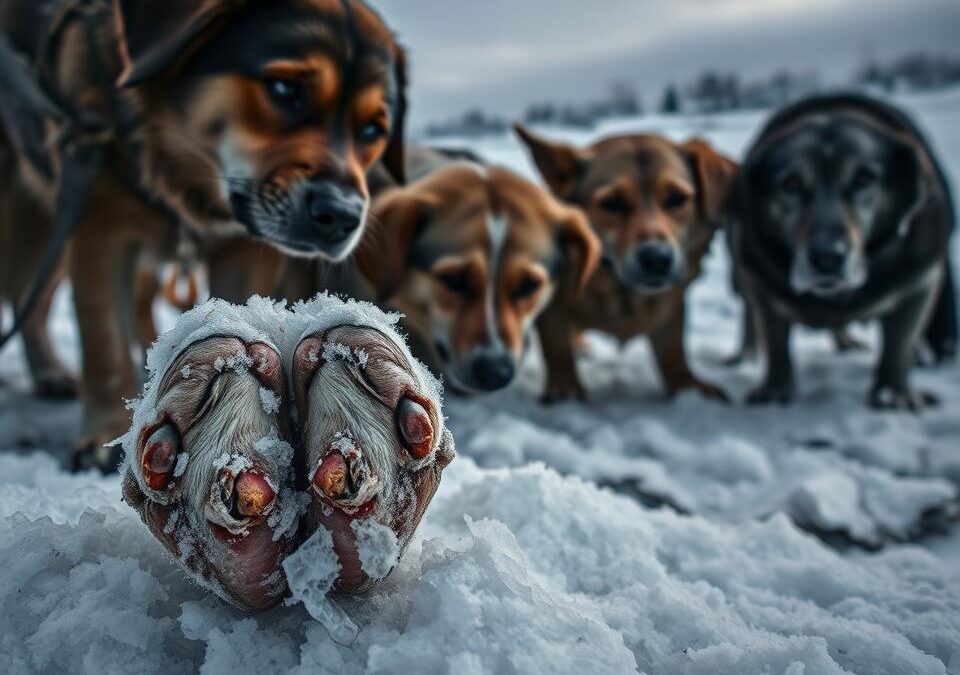 Boli cauzate de frig la câini
