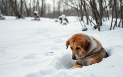 Scăderea apetitului la câini din cauza frigului