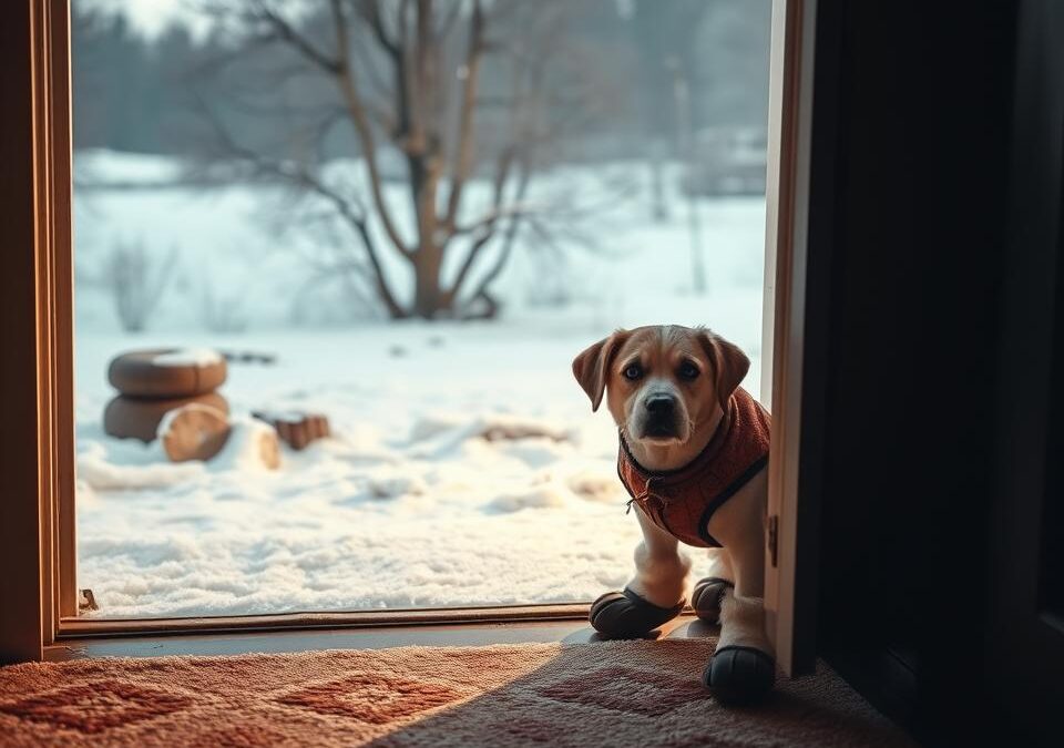Ce să faci dacă câinele tău nu vrea să iasă pe frig?
