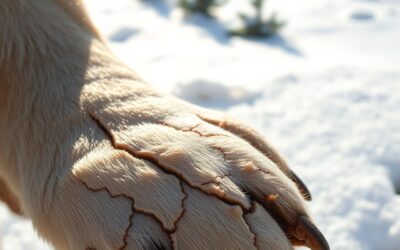 Pielea uscată la câini – simptome și soluții de iarnă