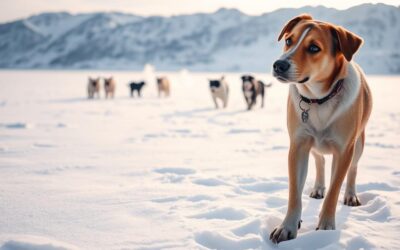 Vederea câinilor în zăpadă – ce le poate deranja?
