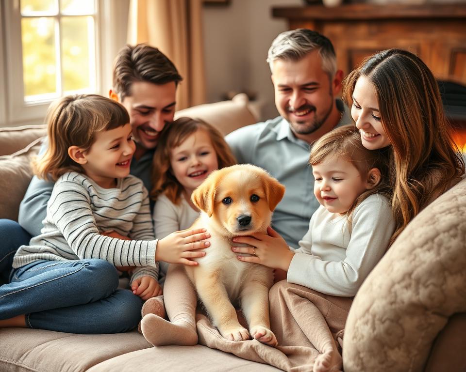 căţeluș adaptarea la viața de familie