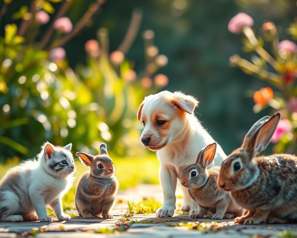 căţeluș comportament cu alte animale