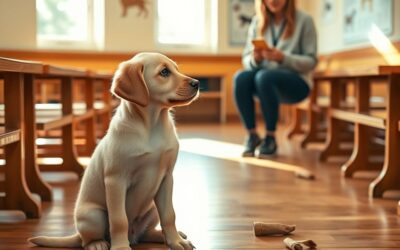 Cățelușul la școala pentru câini – când merită să începi?