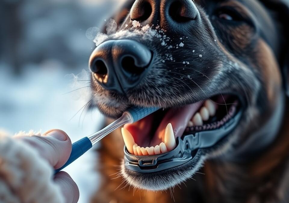 Dinții câinelui și gerul – cum ai grijă de ei iarna?