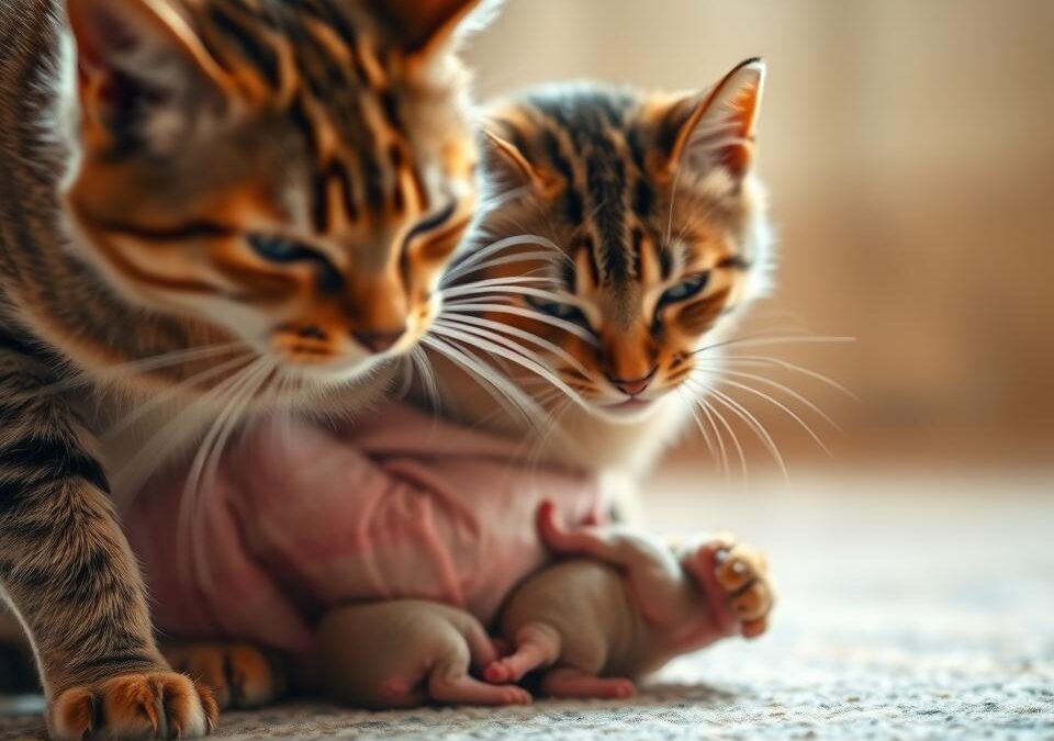 Dificultăți la fătare la pisică – Tot ce trebuie să știi despre asta!