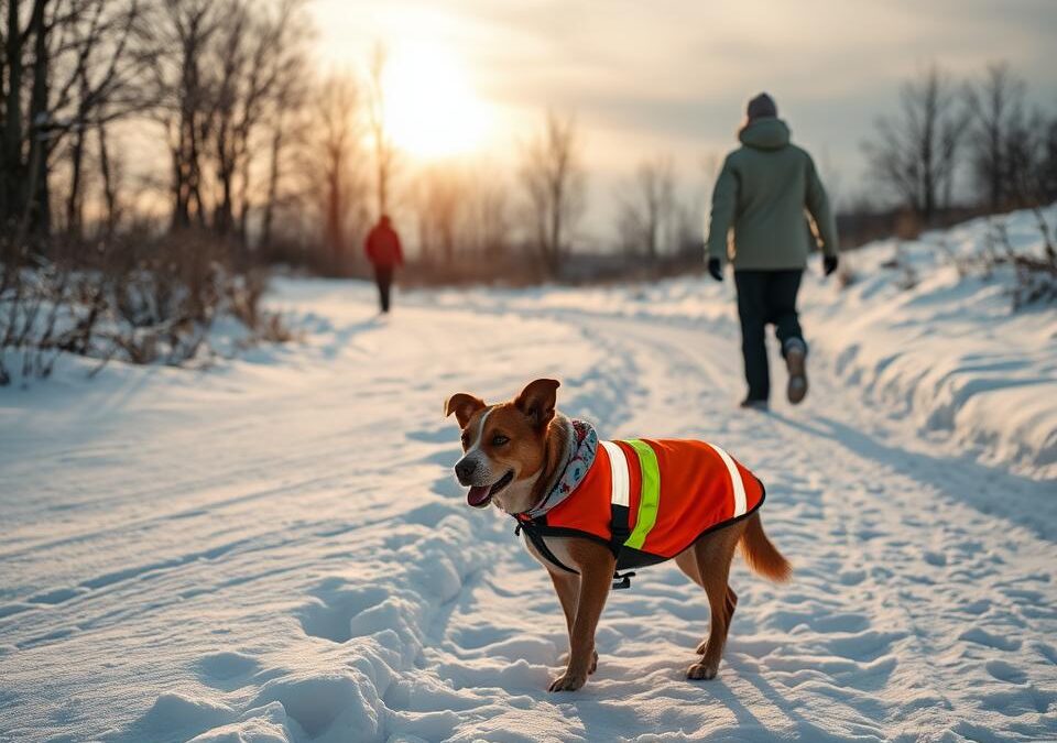 Importanța echipamentului reflectorizant pentru câini în lunile de iarnă
