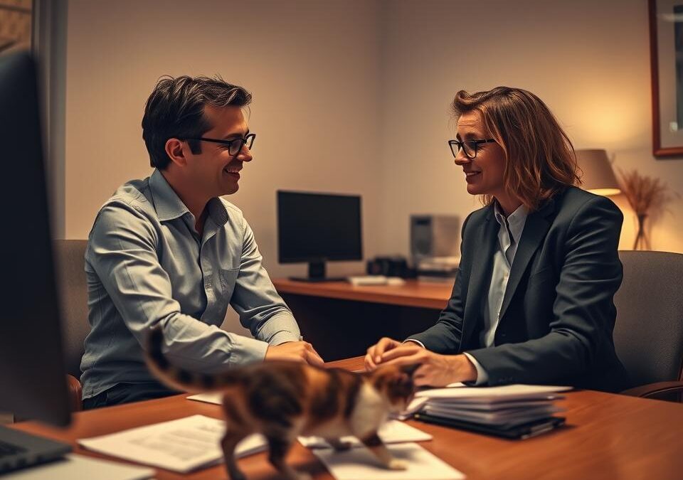 Eticheta întâlnirilor cu clienții împreună cu pisica – Tot ce trebuie să știi despre asta!