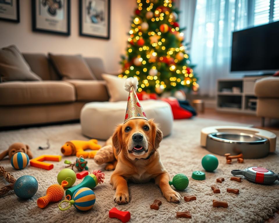 gestionarea zgomotelor de Revelion pentru câine iarna
