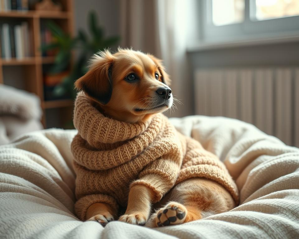 haină câine cu încălzire iarna