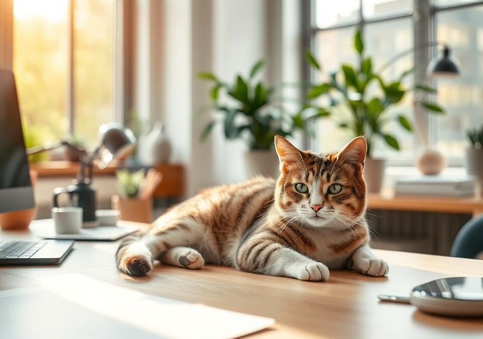Îmbunătățirea atmosferei la locul de muncă cu pisica – Tot ce trebuie să știi despre asta!