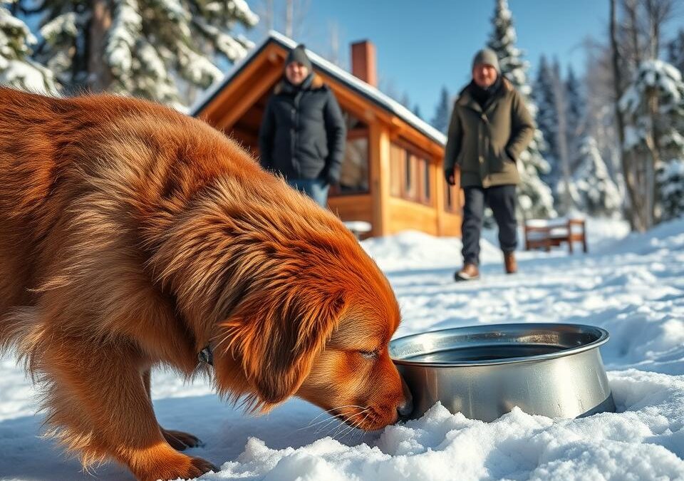 Hidratarea câinilor iarna – nu este importantă doar vara
