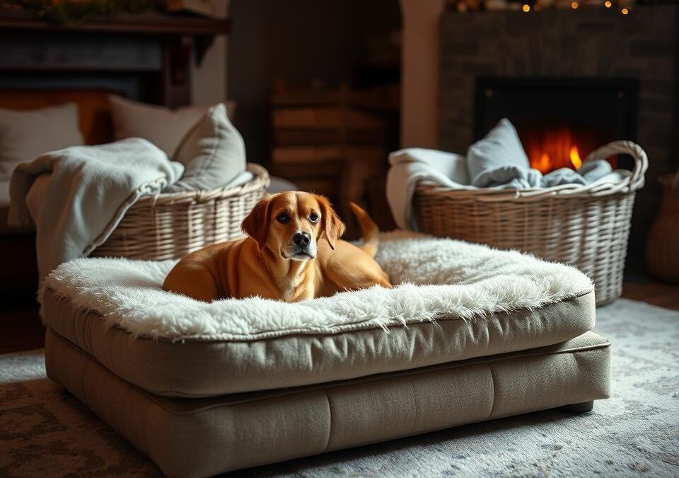 Cum creezi un loc de dormit călduros pentru câine iarna?