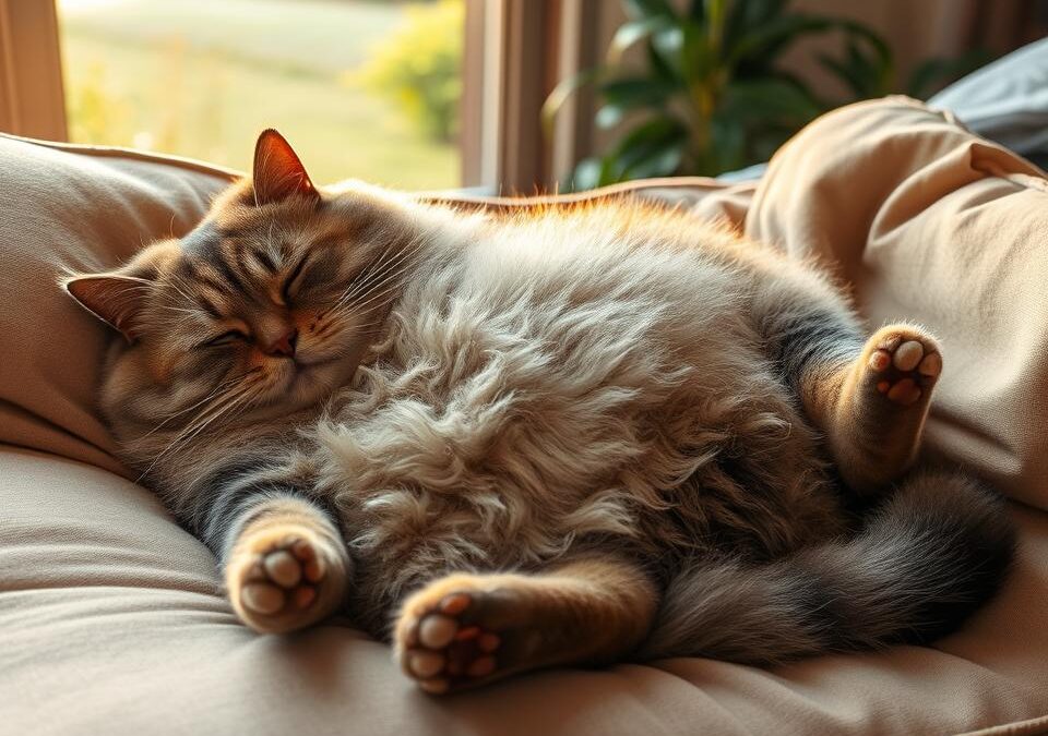 Îngrășare excesivă la pisică – Tot ce trebuie să știi despre asta!