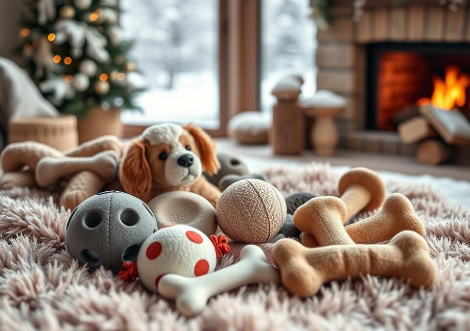 Jucării antistres pentru câini în sezonul rece