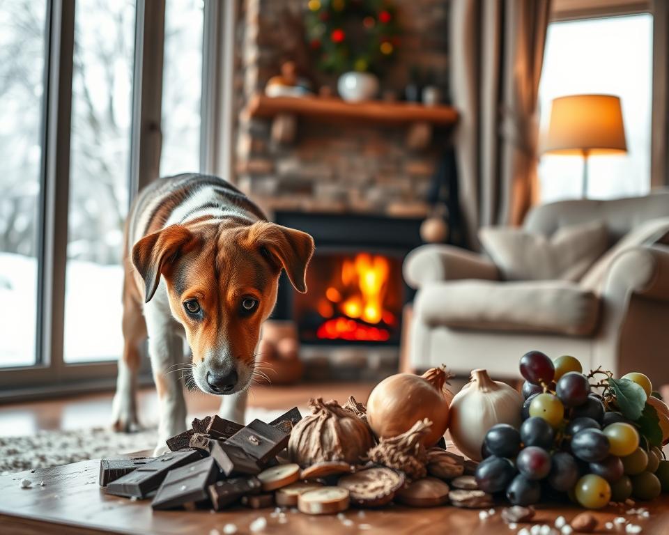 lista alimentelor interzise în dieta câinelui iarna