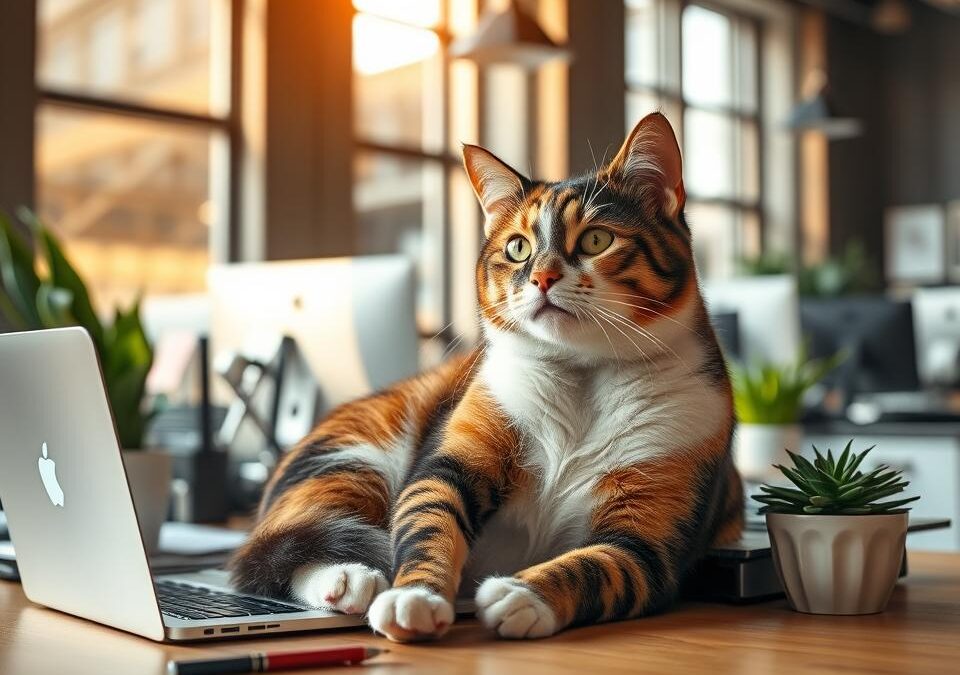 Pisica în birourile coworking – Tot ce trebuie să știi despre asta!