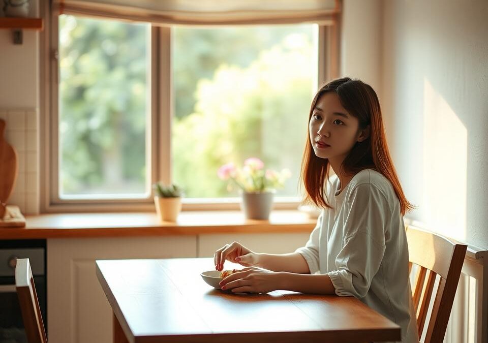 Mănâncă din nou singură