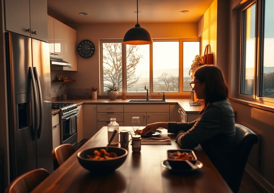 Mânca doar sub pat – acum mănâncă în bucătărie