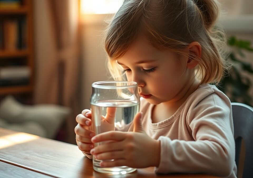 Abia bea apă – acum bea singură
