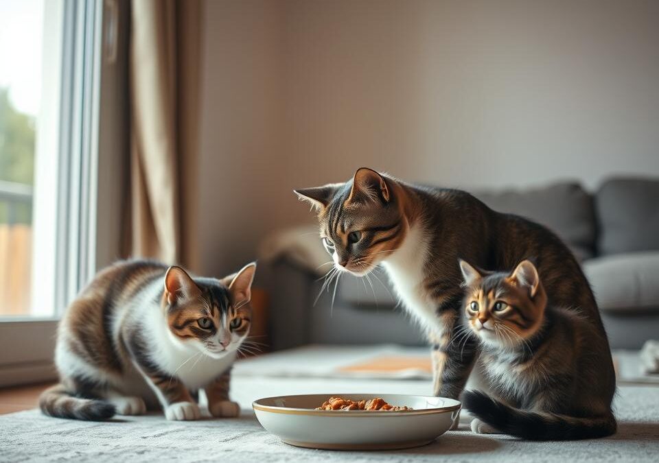 Nu mânca în prezența altei pisici – acum da