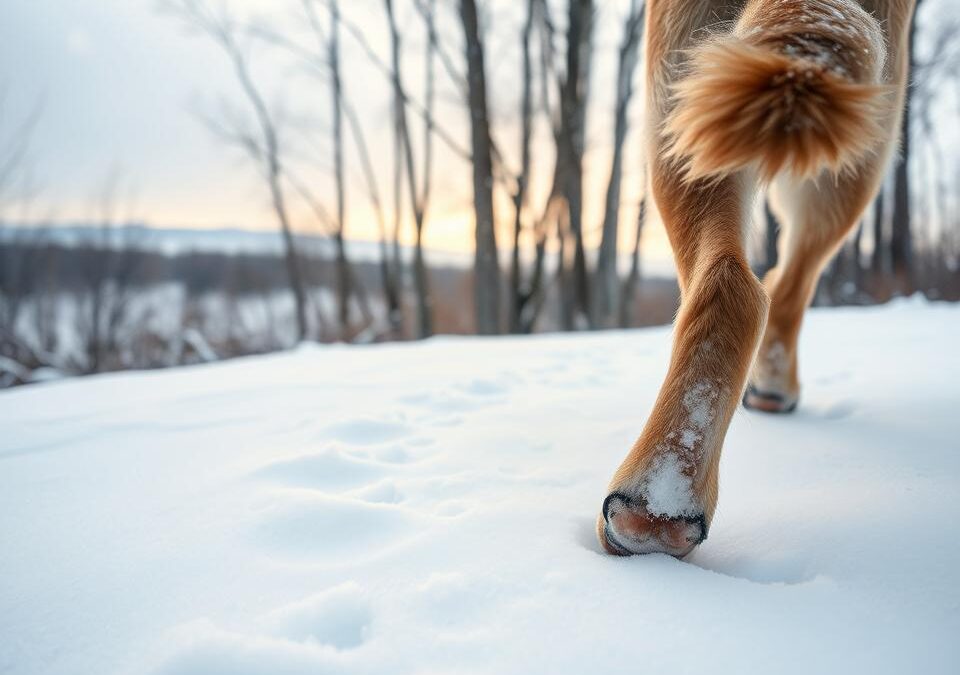 Plimbare de iarnă prin zăpadă – cum protejezi lăbuțele câinelui?