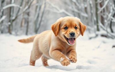 Blog 16 Cum reacționează câinele la prima ninsoare?