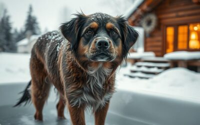 Poate câinele să răcească după baie iarna?