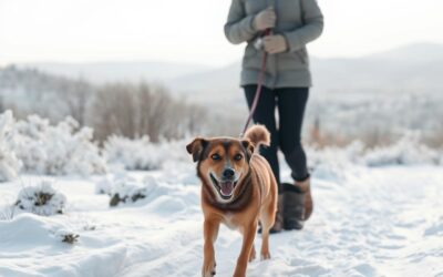 Reguli pentru plimbările de iarnă cu câinele