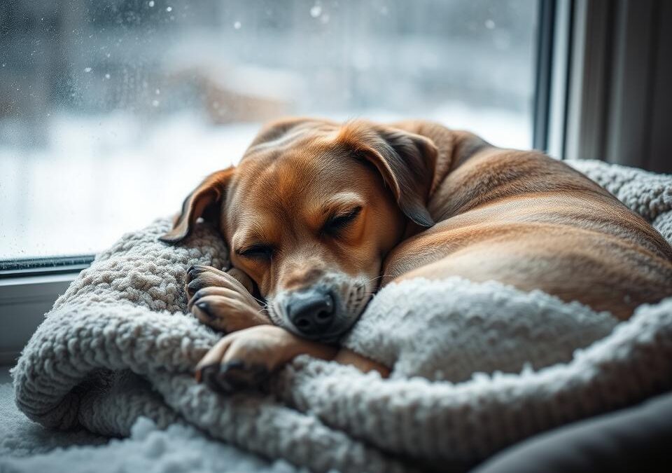 De ce scade nivelul de energie al câinelui iarna?