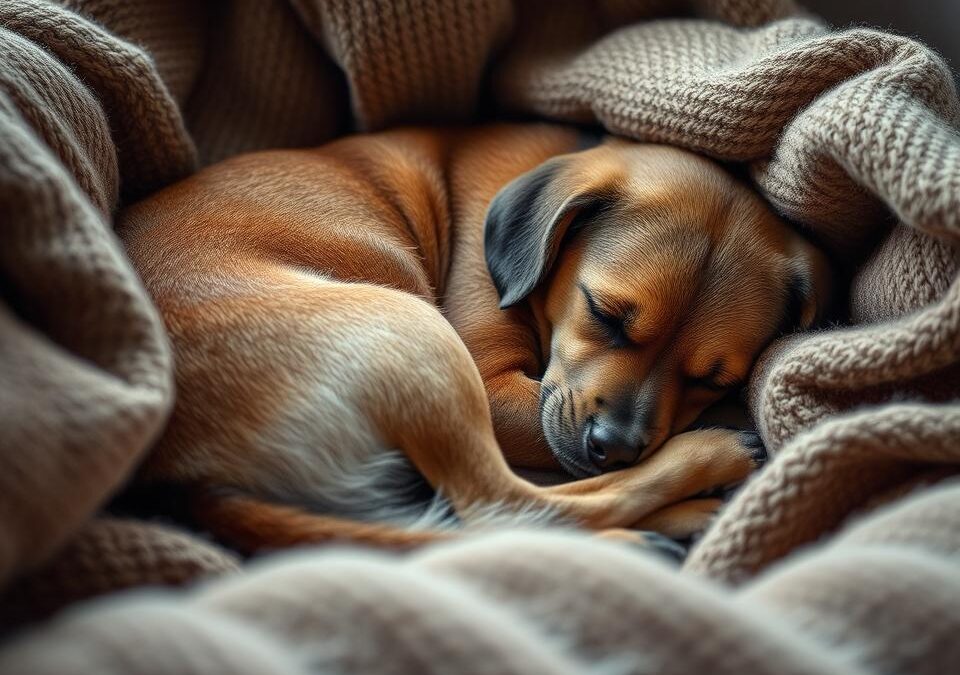 De ce se schimbă ritmul de somn al câinelui iarna?