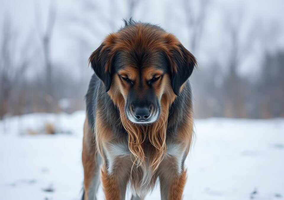 Ce să faci dacă blana câinelui rămâne umedă iarna?