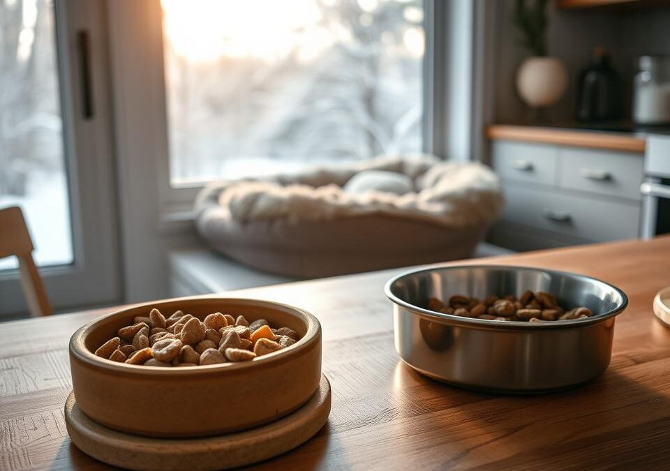 Hrană uscată sau umedă iarna?