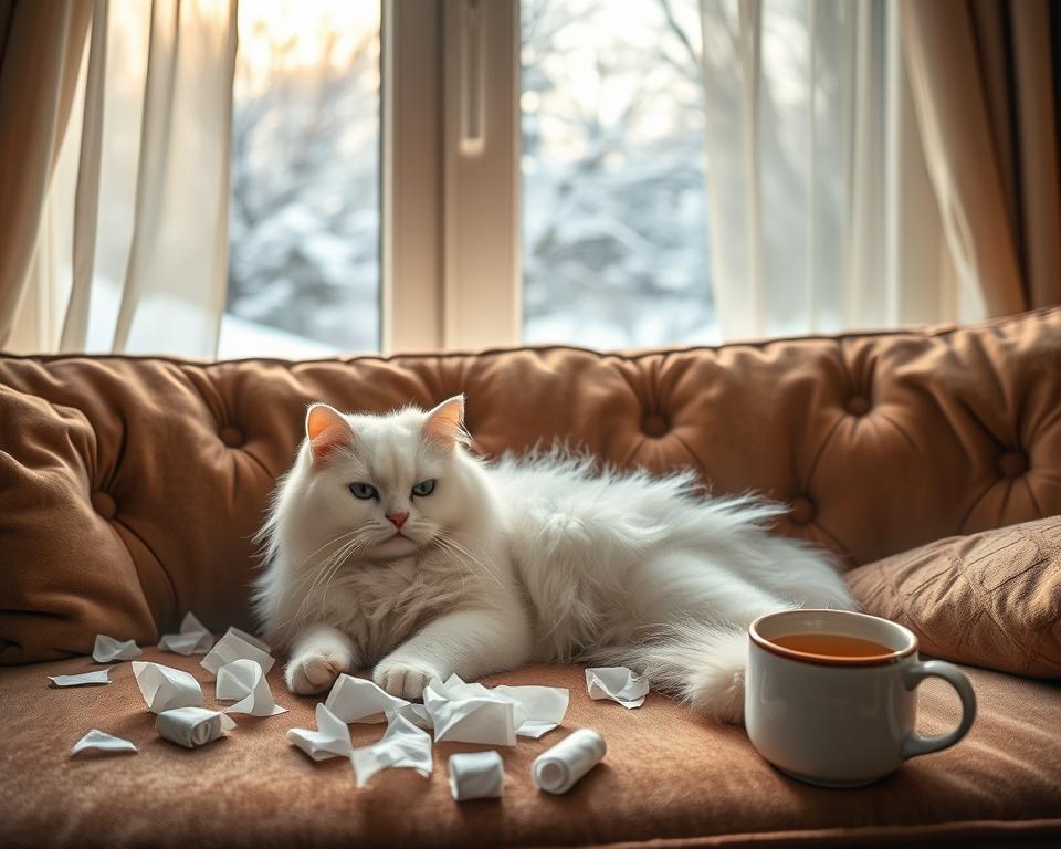 Alergii la pisici iarna