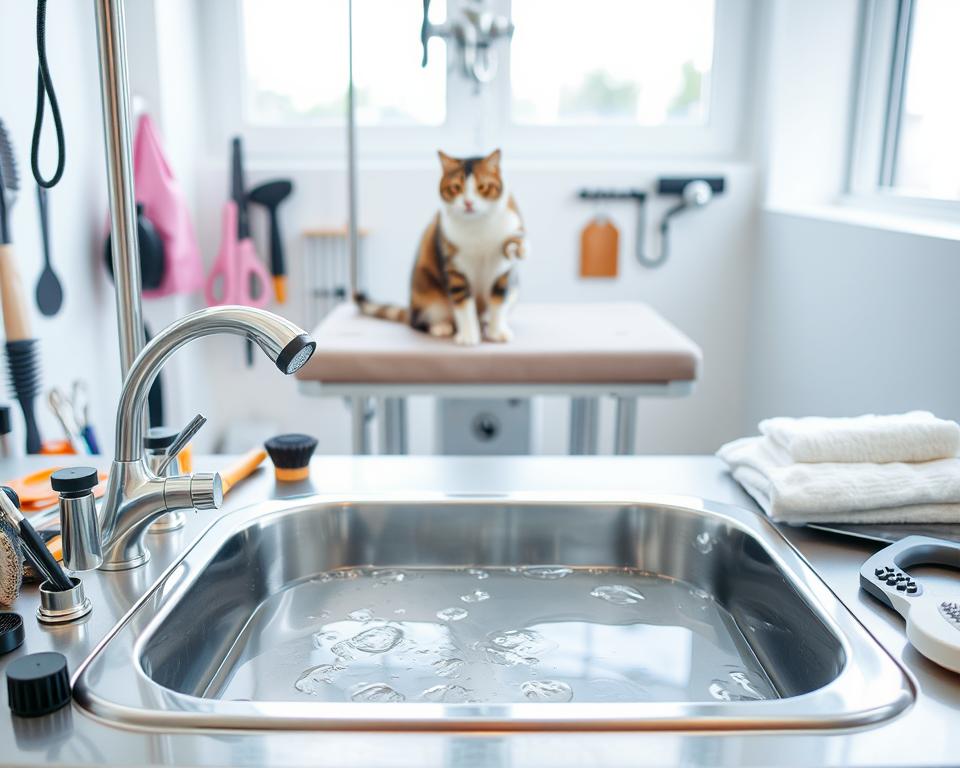 Băi profesionale pentru pisici