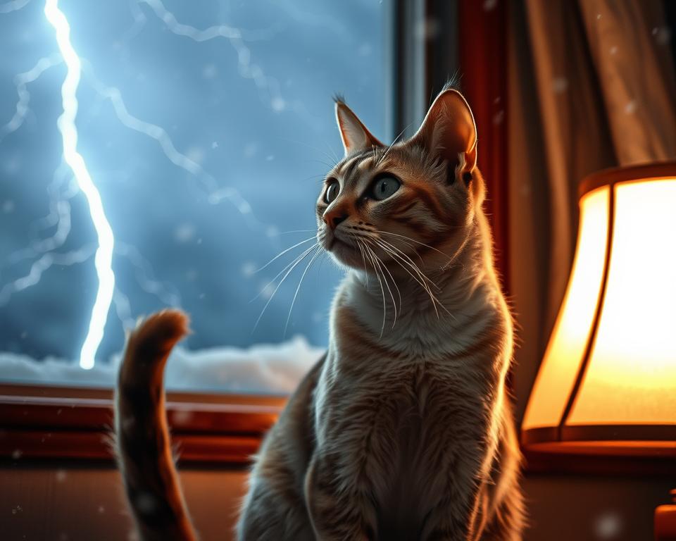 Comportamentul-pisicii-in-timpul-furtunilor-iarna Comportamentul pisicii în timpul furtunilor iarna