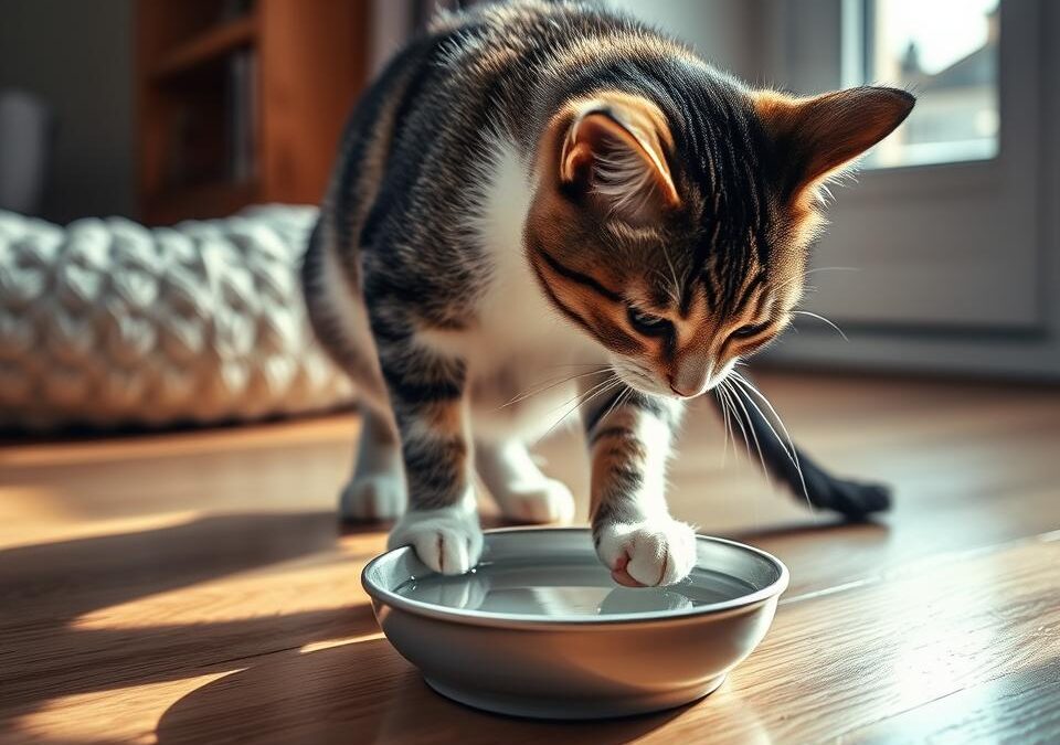 Consumul de apă al pisicii iarna – la ce să fii atent?