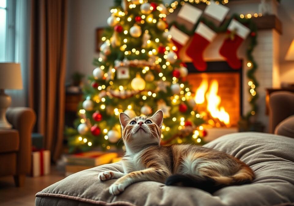 Decorațiuni de Crăciun sigure pentru pisici